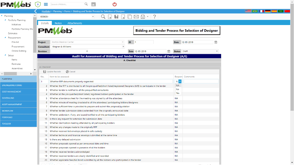 Auditing the Process for Selecting the Design Consultant on Capital Projects Delivery