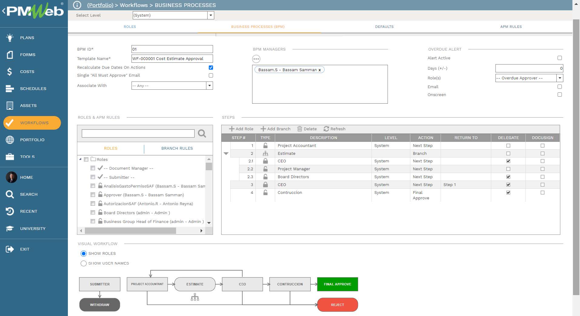 PMWeb 7 Workflow Business Processes (BPM)