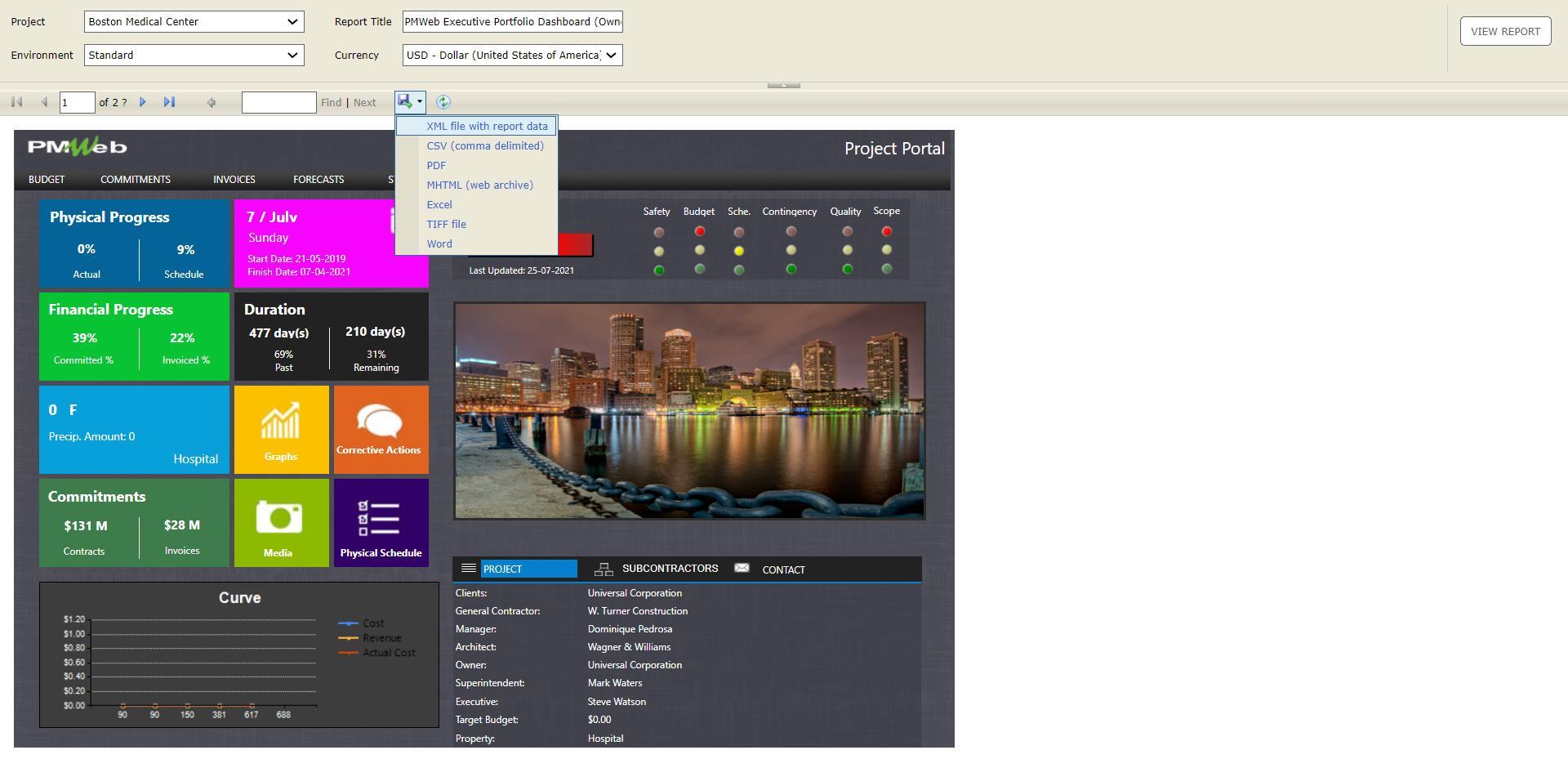 PMWeb 7 Project Portal