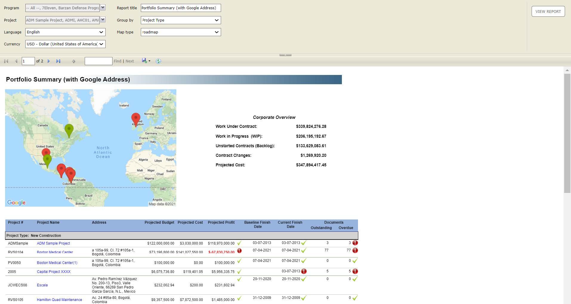 PMWeb 7 Portfolio Summary (With Google Address)