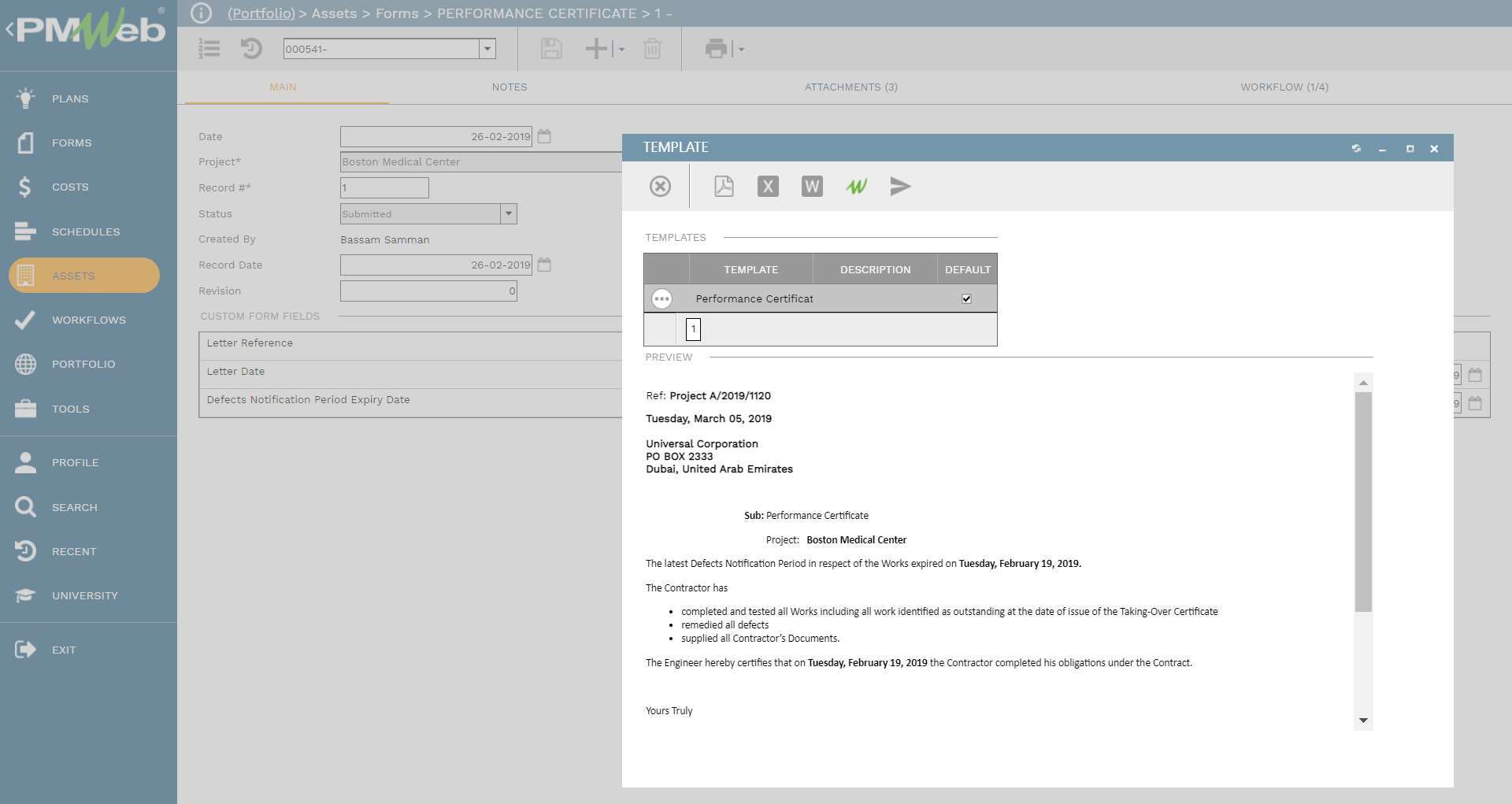 How to Ensure Issuing the Performance Certificate for Construction Contracts in Accordance with the Relevant Contract Clauses
