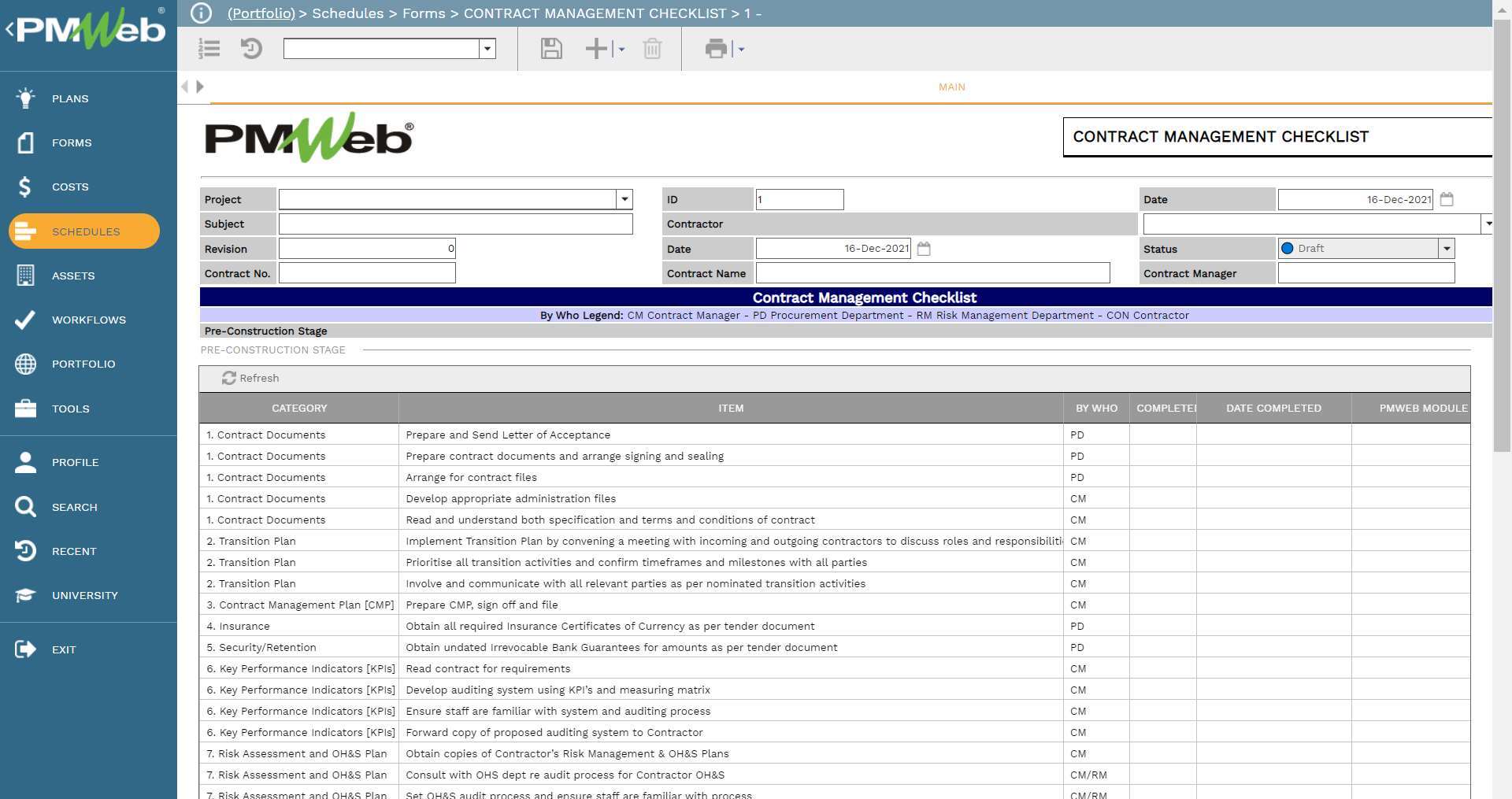 How to Have a Comprehensive Contract Management Checklist for Capital Projects?